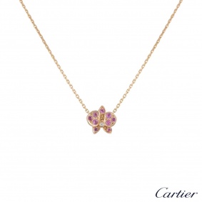 Cartier Rose Gold Caresse DOrchid?es Necklace B7222900